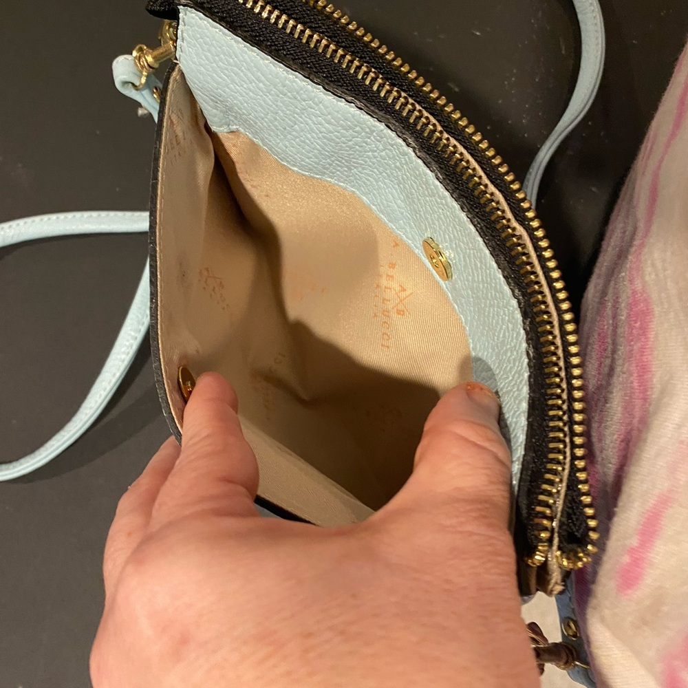 ABellucci cross body light blue purse - Picture 2 of 5